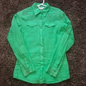 Women’s Wrangler Western Shirt. Size small